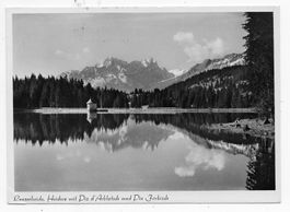 Lenzerheide, Heidsee mit Piz d`Arbatsch